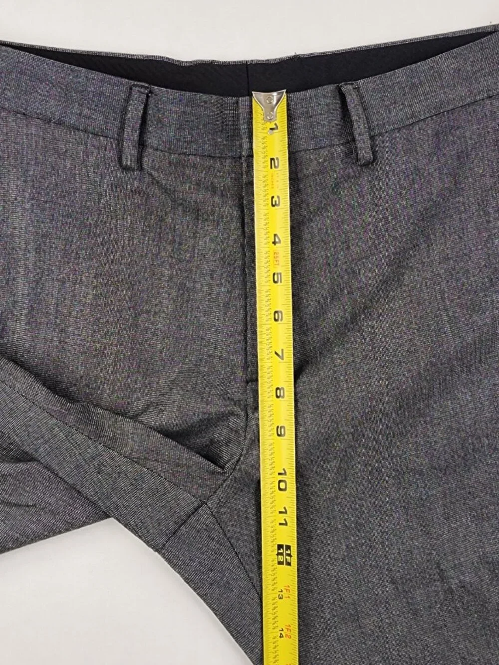 Kenneth Cole Reaction Mens 36x30 Gray Straight Fit Flat Front Dress Pants EX